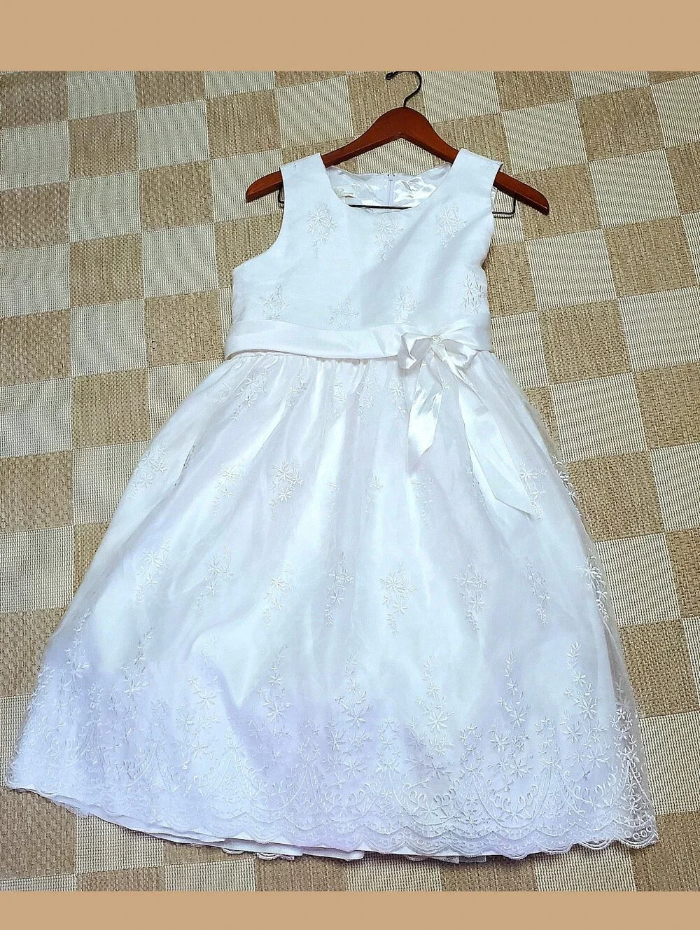 American Princess Girl's White Special Occasion Dress